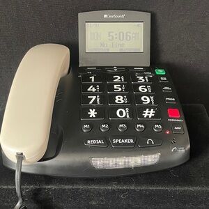 Black and Cream VoIP Home Phone